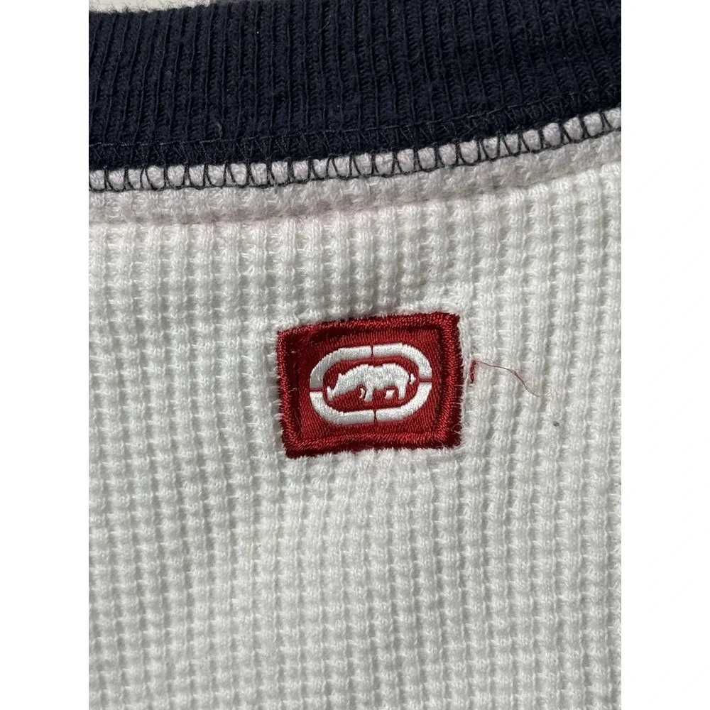 Vintage Y2K Ecko Unltd Grunge Long Sleeve‎ Waffle Knit Thermal Men's Size XL